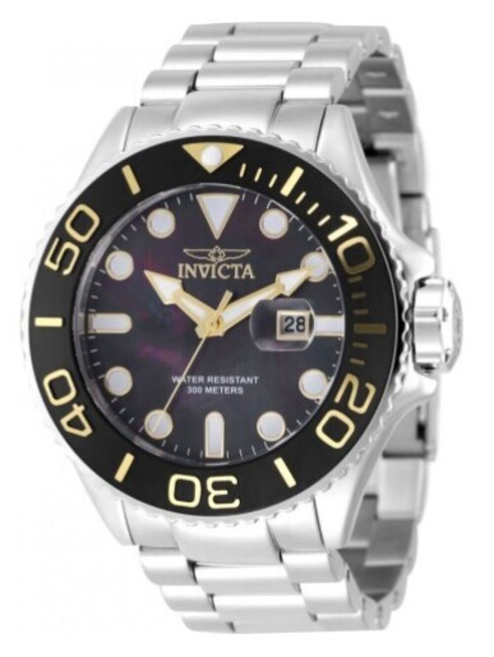 Invicta Grand Diver Men's Watch w/ Mother of Pearl Dial - 52mm, Steel (49154)